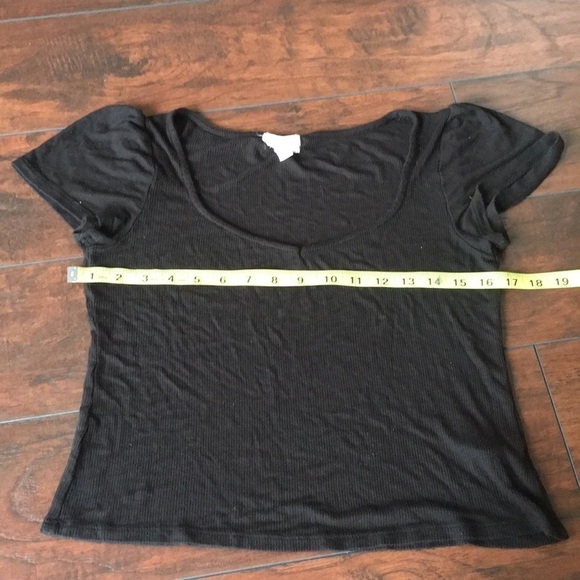 PST LOS ANGELES RIBBED BLACK TOP - Picture 3 of 6